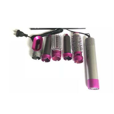 China Home Hot Selling 5 in 1 Ceramic Multifunctional Custom Quick Straight Hair Curler Comb for sale