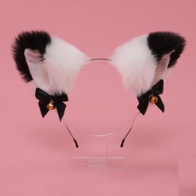 China Lovely Soft Handmade Hair Accessories Fashion Lady Girl Cat Ears Headdress Prop Plush Cat Ear for sale