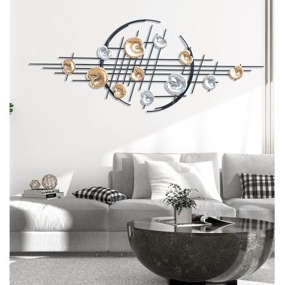 China Unique Wall Art Iron Frame Flower Wall Decor Modern Minimalist Home Decoration Style Design Wall Hanging for sale