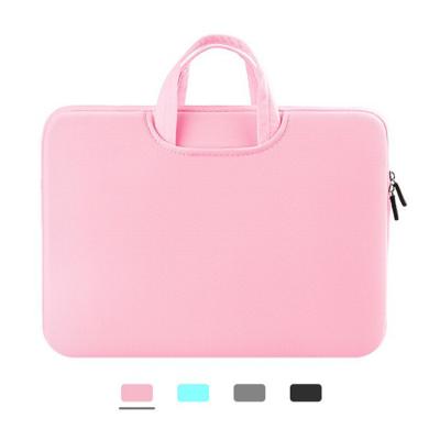 China Business Zipper Front Accessories Laptop Briefcase Case Protective Vertical Sleeve Laptop Bag With Strap For Luggage for sale