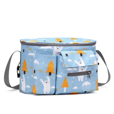 China Universal Diaper Bag New Style Baby Diaper Bag Stroller Water Resistant Hanging Stroller Organizer Bag for sale