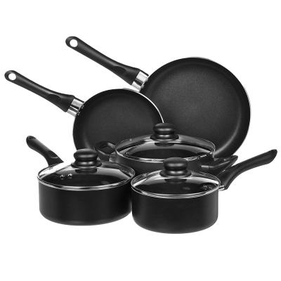 China Sustainable Gas Cooker 3 Sets Non-stick Induction Wok Household Frying Pan for sale