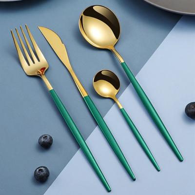 China High Quality Disposable Cutlery Set Stainless Steel Fork Set Silver Cutlery Dinnerware Set Knife Spoon and Fork for sale