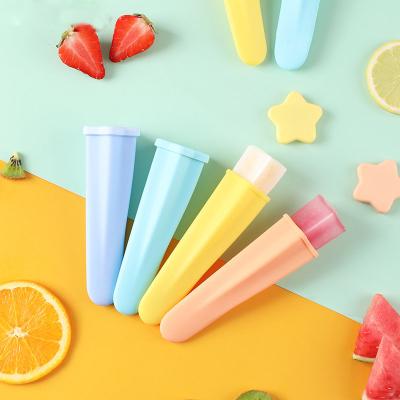 China Sustainable Ice Lolly Moulds, Ice Lolly Makers, Reusable Ice Cream Silicone DIY Frozon Popsicle Molds For Kids for sale