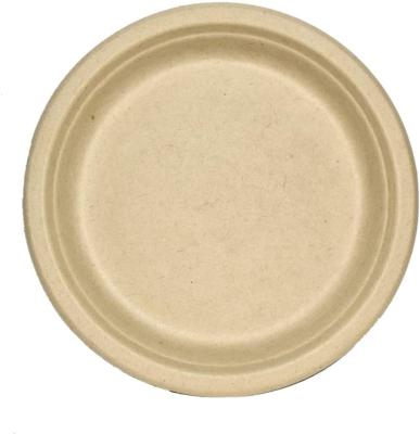 China disposable biodegradable compostable disposable sugarcane bagasse paper plate tableware for sale