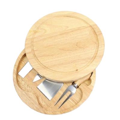 China Fruit Dish Sustainable Stocked Dish Round Eco - Friendly Organic Bamboo Board Customized Design Cheese Board for sale