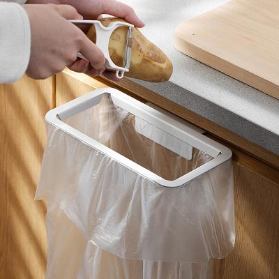 China Hanger Sustainable Waste Buffet Waste Bin Hook Holder Door Hanging Garbage Bag Holder for sale