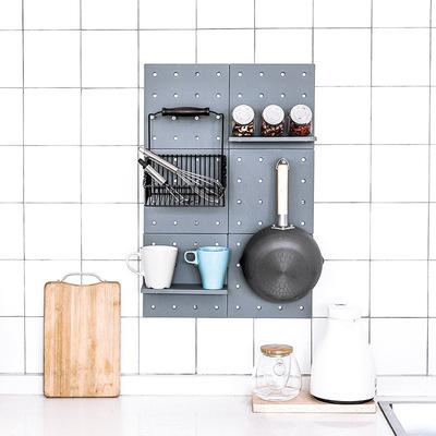 China Modern Home Kitchen Self-adhesive Kitchen Shelf Self Adhesive Kitchen Board Wall Hanger Wall Hanger Wall Hook Holder Set for sale