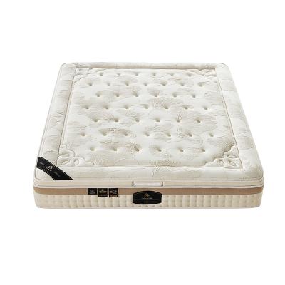 China Best Comfort Anti Slip Spring Double Bed Mattress Rollable Hypoallergenic Rated Pocket Removable Coil Size for sale