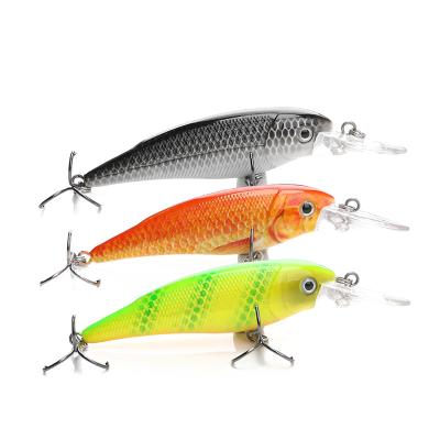 China China Manufacturers 11.6g 8cm Hard Vivid Fish Action Holographic 3D Eyes ABS Plastic Swimming Realistic Jerkbait Fishing Lure Minow for sale