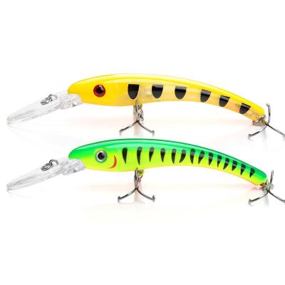 China ABS Hard Plastic Minnow Fishing Lures Wobblers For Fishing / Pike Fishing 8.5cm Floating Lure 8.5g / Hard Bait Minnow Lure Black Trout for sale