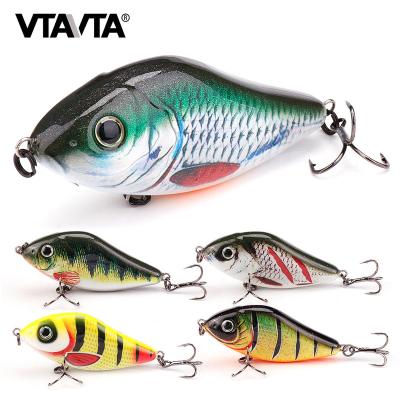 China 80mm Jig 25g Fast Shipping Sinking PESCA Lure Jerkbait Minnow Wobbler Fishing Lure HT86 for sale