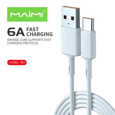 China MP3/MP4 Player 1.2M USB Data Cable Maimi X51 Fast Charging Cable For Type-C Micro Data Cable iPhone Factory for sale