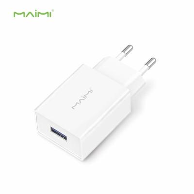 China Mobile Phone Maimi C43 Single Port EU/US Plug Full Cable 2.1.A Manufacturers USB Wall Fast Charging Charger For Mobile Phone for sale