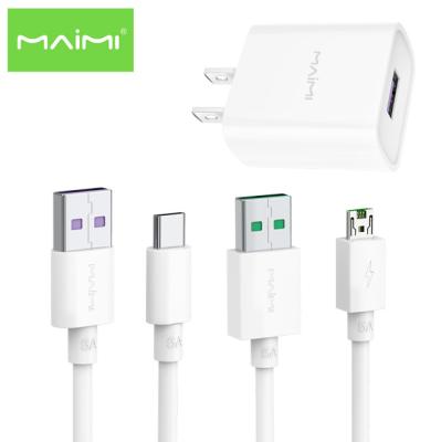 China Maimi T31 USA Full Protocol 22.5W Plug 22.5W USB Mobile Phone Charger Wall Kit Fast Charger Adapter Wall Kit Travel Adapter Kit for sale