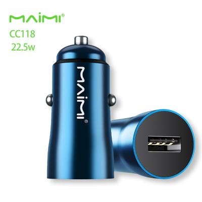 China New China-chic QC3.0 Maimi CC118 22.5Wfast Car Charger For Smart Phone Metal Car Charger Adapter Fast Charging Mobile Phone for sale