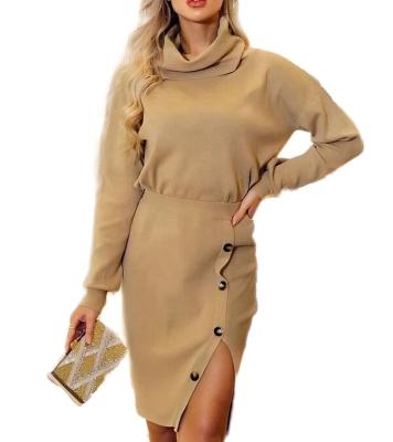 China latest Anti-wrinkle turtle neck women sweaters suit England style tight sexy girls sweaters dress for sale