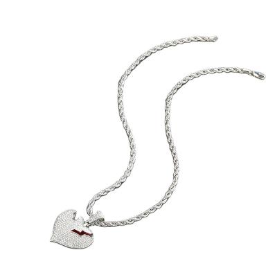 China Other Popular High Quality Hot-selling Individuality Necklace Heart Broken Heart Choice Necklace for sale