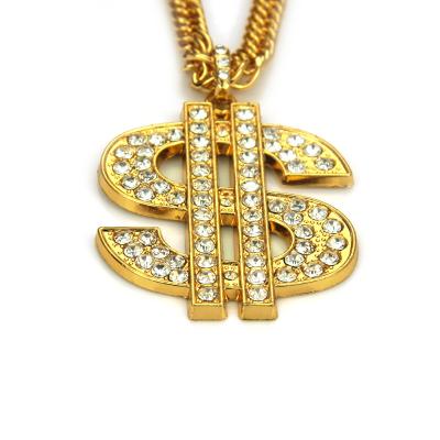 China Hiphop Recommend Chain Advanced Dollar Pendant Bill Pendant From Wholesale Modern Dollar for sale