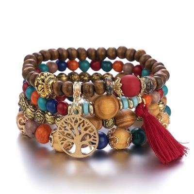 China Ethinc Wholesale Price Factory Direct Sales Adjustable Modern Adjustable Bead Bracelet Hand Bead Bracelet for sale