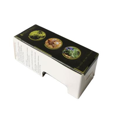 China Recyclable Essential Oil Perfume Box 10ML 15ML Box 50ML Custom Paper Box With Window for sale