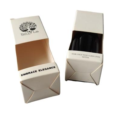 China Window Box Essential Oil Box 10Ml Bottle Small Recyclable Custom Paper Gift Box For Cosmetic for sale