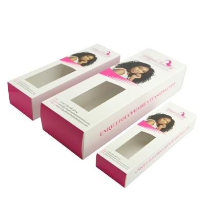 China Recyclable Cheap Popular Full Color Paper Printed Custom Wig Box for sale