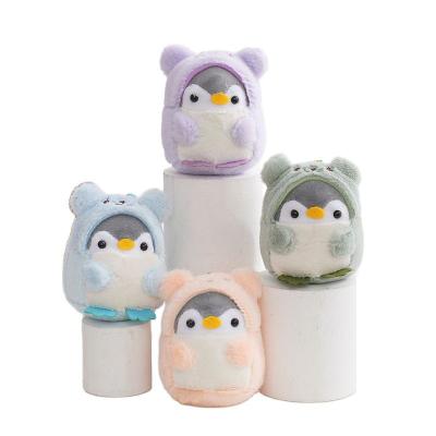 China Wholesale 4inch Cotton Hot Sale Animal Penguin Stuffed Plush Toy Dolls Pendants Keychain Party Gifts For Children for sale