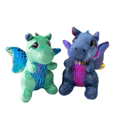 China Wholesale12cm Flying Cotton Small Flying Dragon Doll Dinosaur Plush Toy Pterodactyl Tyrannosaurus Tyrannosaurus Pendant Gifts for sale