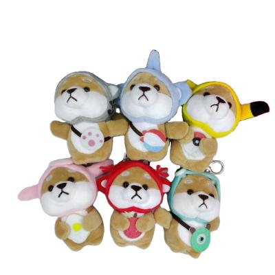 China Wholesale Hot Cotton 4inch Akita Dog Shiba Inu Plush Toys Cute Dolls Pendants Dog Plush Key Chain Party Gifts For Kids for sale