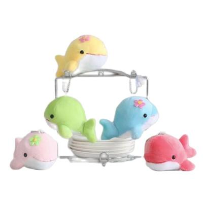 China Wholesale 10cm Cotton Cute Small Dolphin Doll Key Chain Cute Soft Plush Stuffed Pendants Toy Gifts for sale