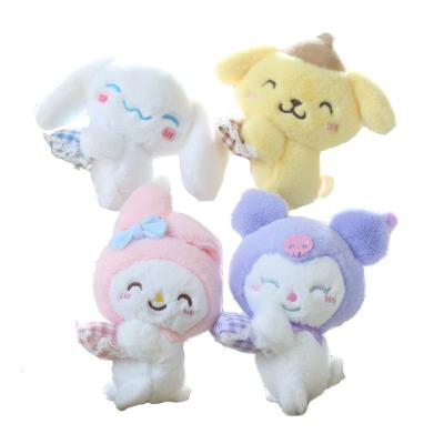 China Wholesale 10cm Cotton Fashion Cute Kuromi Melody Plush Toys Animals Rabbit Cat Dog Stuffed Sleeping Dolls Key Chain Pendants Gifts for sale