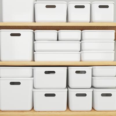 China High Quality Sustainable Clothing Organizer Storage Box Cosmetics Box Division Finish Plastic Storage Boxes With Lids for sale