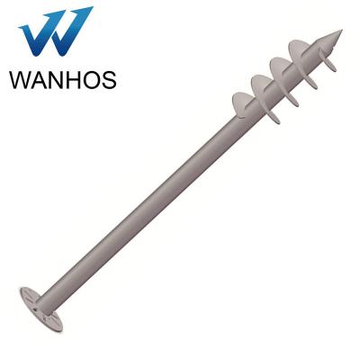 China Steel Ground Screw Pile Concrete Anchor Bolt Ground Anchor Screw Mount Stretching Pipe Spiral Solar Pile for sale