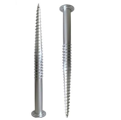 China Stainless Steel Ground Ground Screw Ground Anchor Ground Bolt Bollard Steel Ground Screw for sale