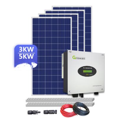 China Hot Sale Home 5KW Off Grid PV System 5kva Solar Power System Solar Power System 5kva for sale