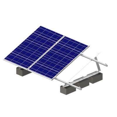 China Aluminum Adjustable Angle Tri Bracket Aluminum Solar Mounting Solar Mounting System For Top Roof for sale