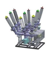 China Hochspannungsleistungsschalter 126kv hybrides Gis-Gas kombinierter Isolierapparat zu verkaufen