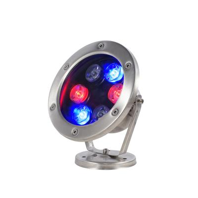 China Suitable for waterscape lighting Ip68 stainless steel 6w 7w 9w 12w 18w RGB 304 decoration OEM ODM underwater led pool light fountain lights for sale