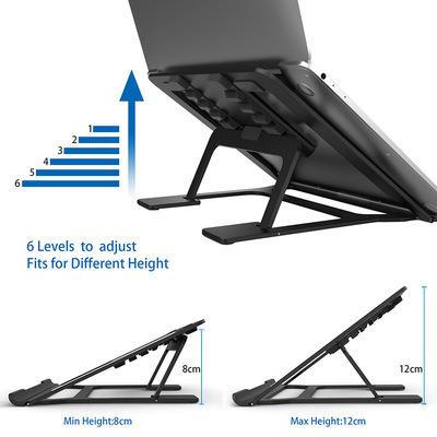 China Shockproof Aluminum Adjustable Laptop Stand / New Fashion 6 Holes For Below 13