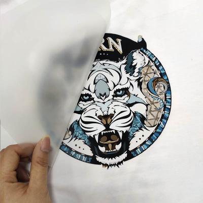 China High Quality Viable Tiger Stickers Labels Heat Transfer Plastisol For T Shirt for sale