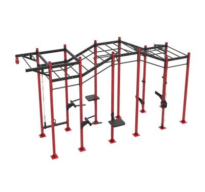 China Waterproof Fitness Power Lifting Rig Gym Equipment Multi Functional Pull Up Station Rig for sale