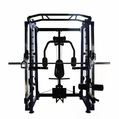 China Commercial Gym Equipment Safety Solid Fitness Trainer Multi Functional Rack Smith Machine Power Rack Squat for sale