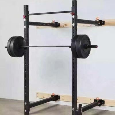 China Factory Directly Supply Steel Wall Mounted Squat Rack Foldable Fitness Equipment Power Rack for sale