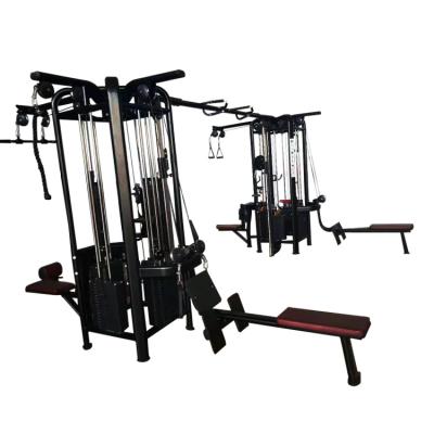 China Steel Jungle Gym 8 Station Stacks Multi Station Gymnasium Commercial Use Q195 for sale