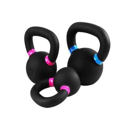 China Weightlifting Bodybuilding Cross Training Powder Coated Fitness Kettlebell for sale