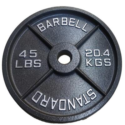 China Gym Fitness Cast Iron Weight Plates Workout Standard Metal Plates for sale