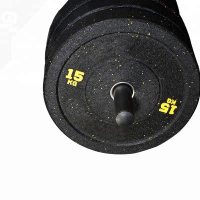 China Black Rubber Weightlifting Crumb Weight Lifting Hi-Temp Bumper Plates for sale