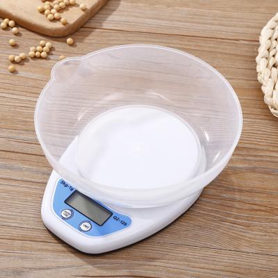 China With Tray New Portable 5kg Digital Scale LCD Scale Weighing Platform Electronic Kitchen Scale for sale