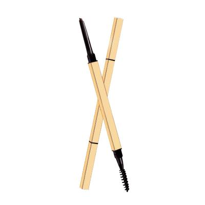 China High Quality Waterproof Eyebrow Pencils Wholesale Thin Square Waterproof Private Label Eyebrow Pencil Gold Bar Small Automatic Pen for sale